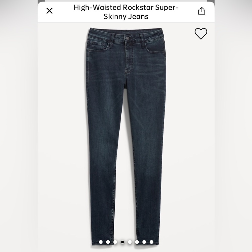 Old Navy Women's Dark Blue Skinny Jeans